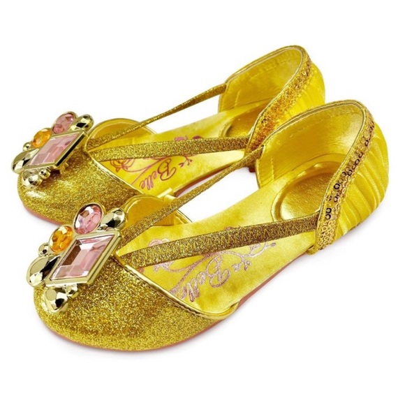 NWT Disney Princess Belle Costume Shoes - Yellow - Picture 3 of 10
